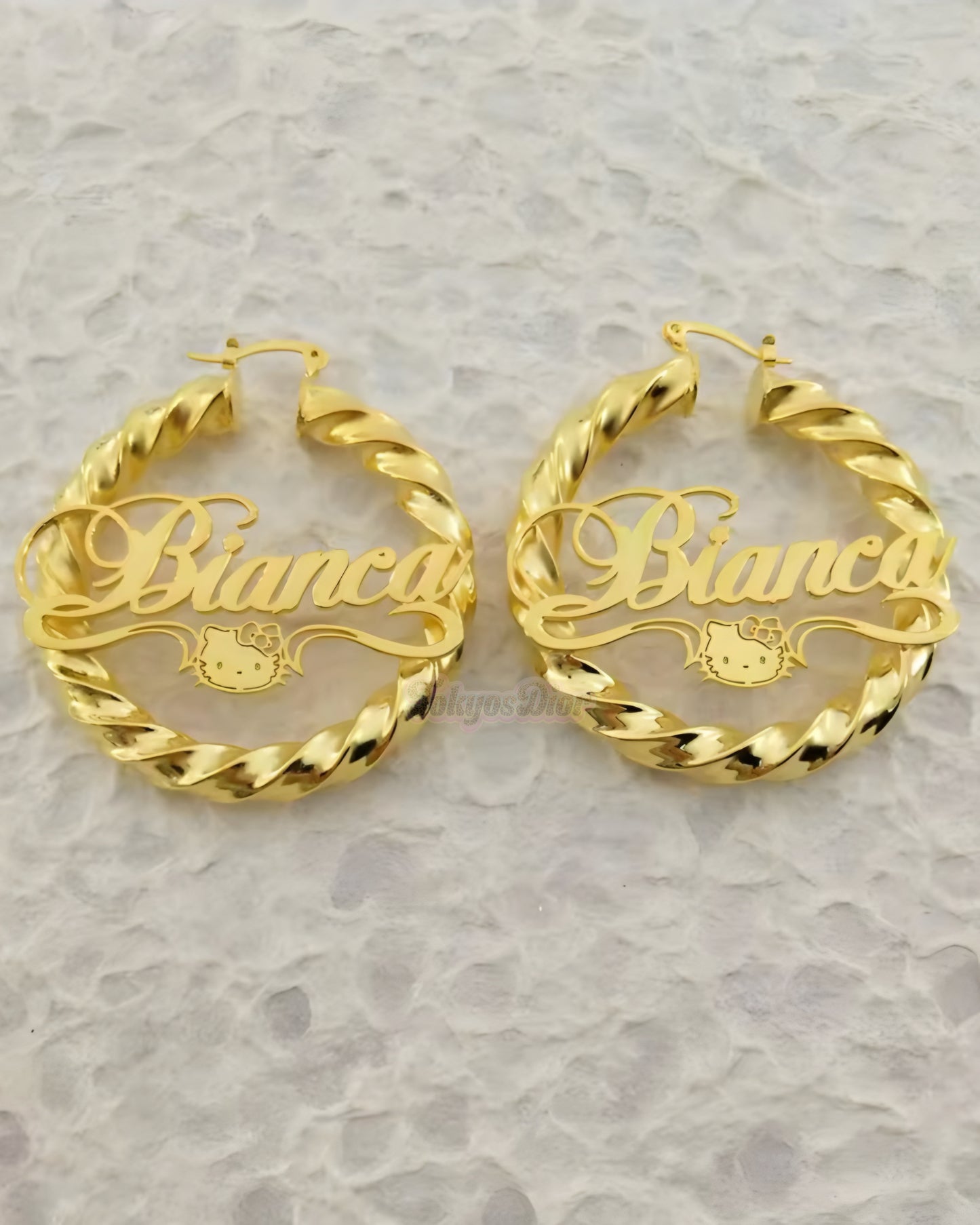 Hello Kitty Name Hoops