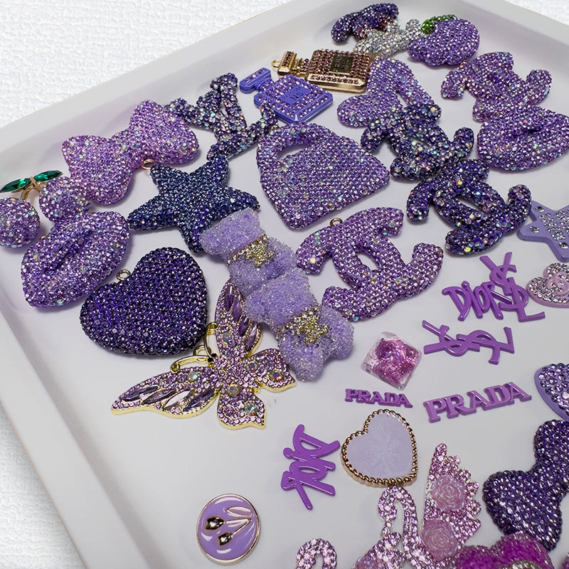 Purple Mix Lux Charms
