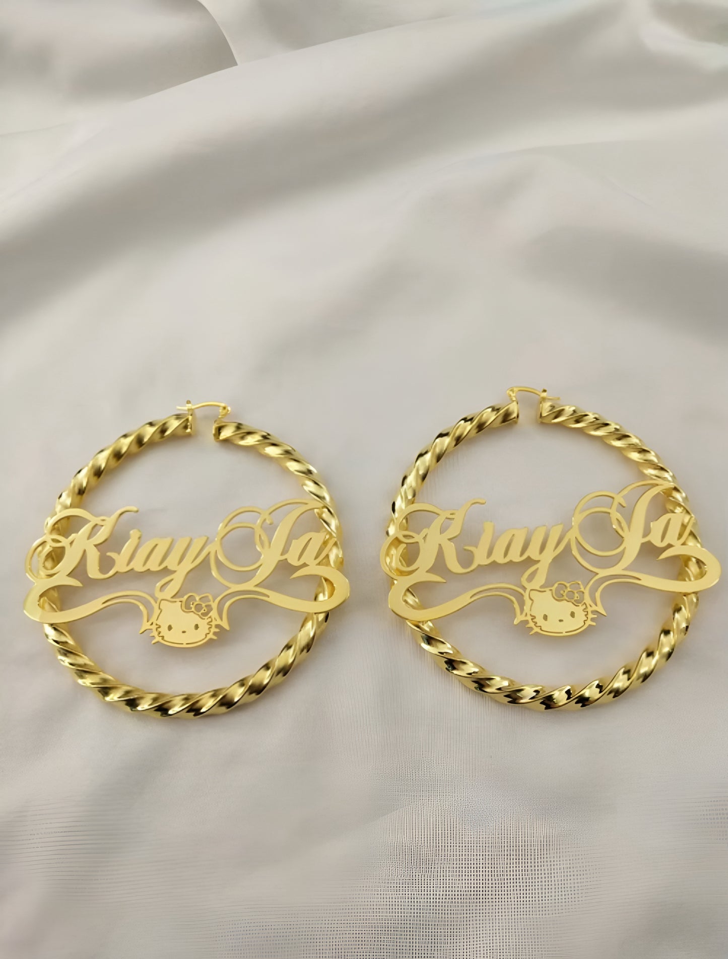 Hello Kitty Name Hoops