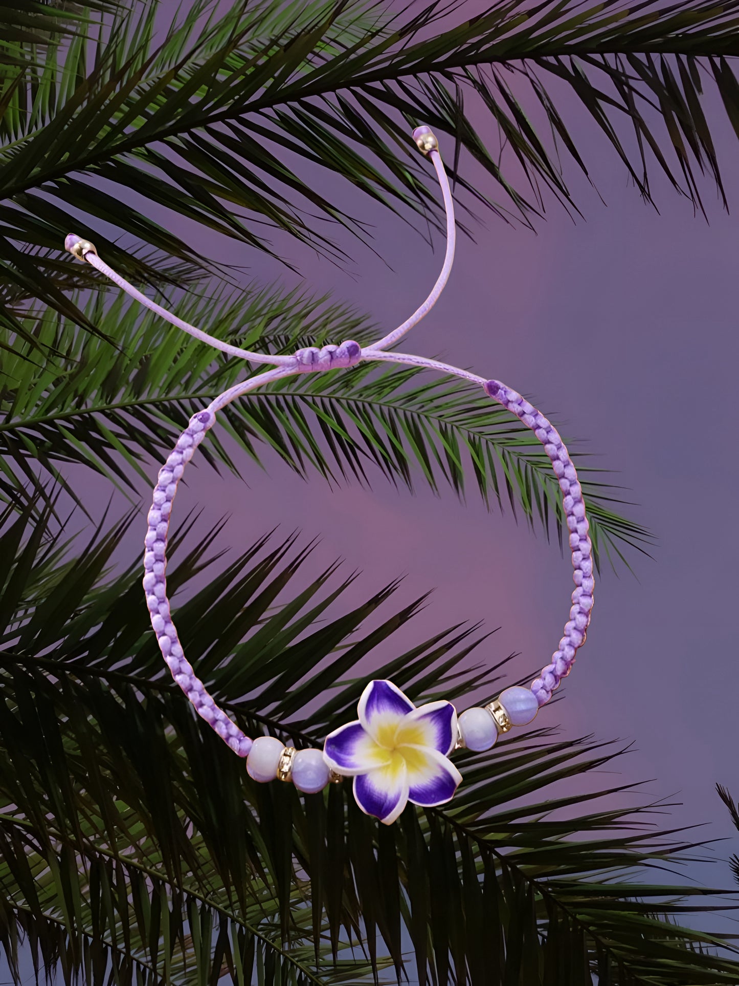 Purple Plumeria Braid