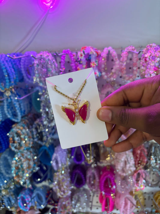 Pink Jade Butterfly