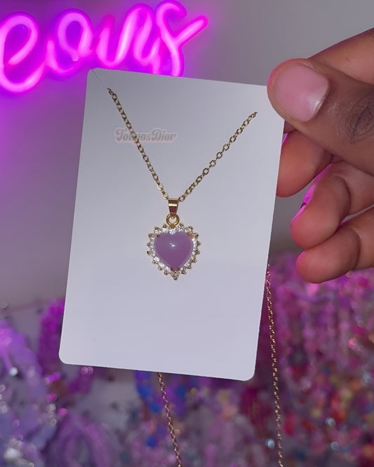 Lavender Jade Heart